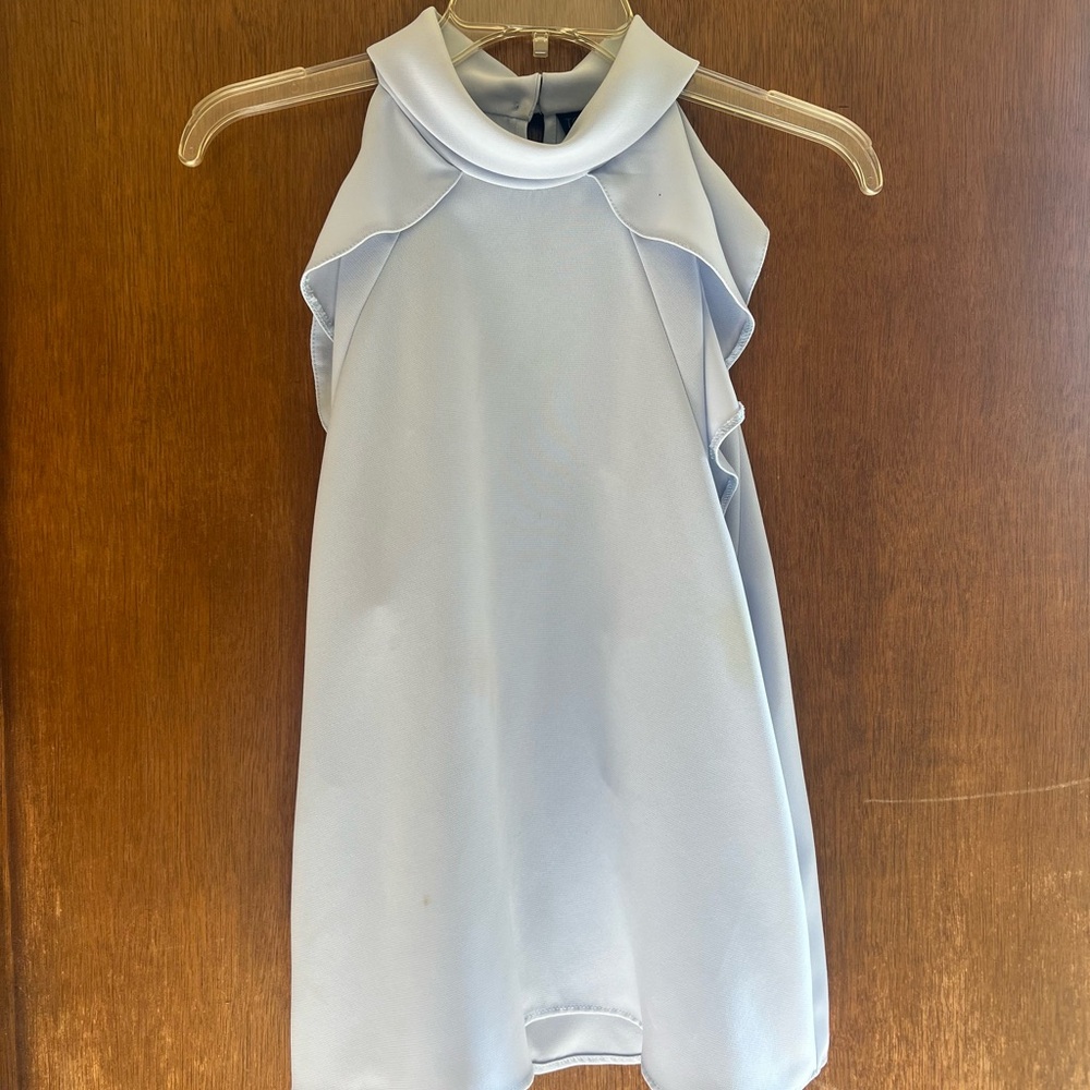 Topshop Soft Blue Blouse